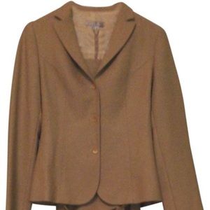 Beige Blazer & Dress Set